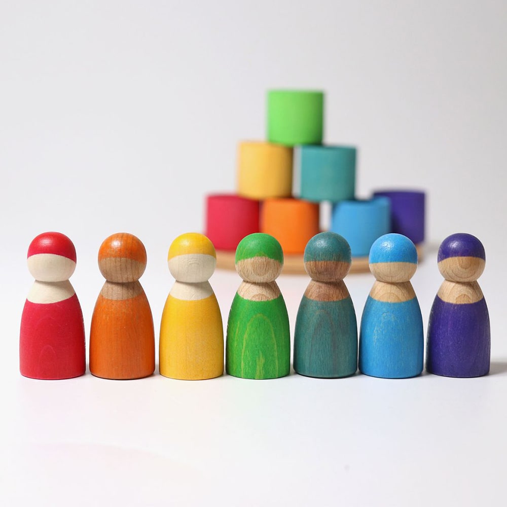 Grimms Zeven Vrienden In Bakjes Regenboog