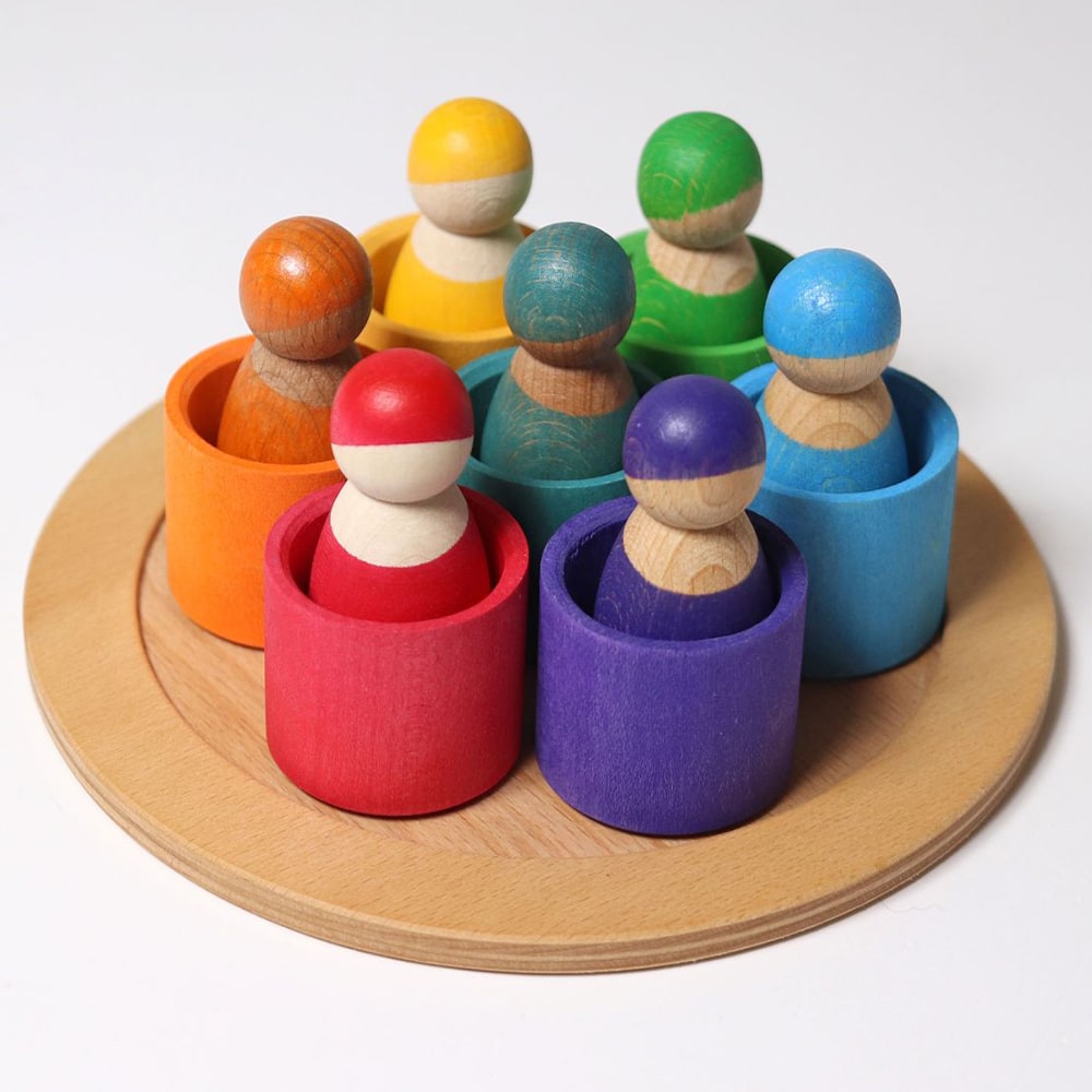 Grimms Zeven Vrienden In Bakjes Regenboog