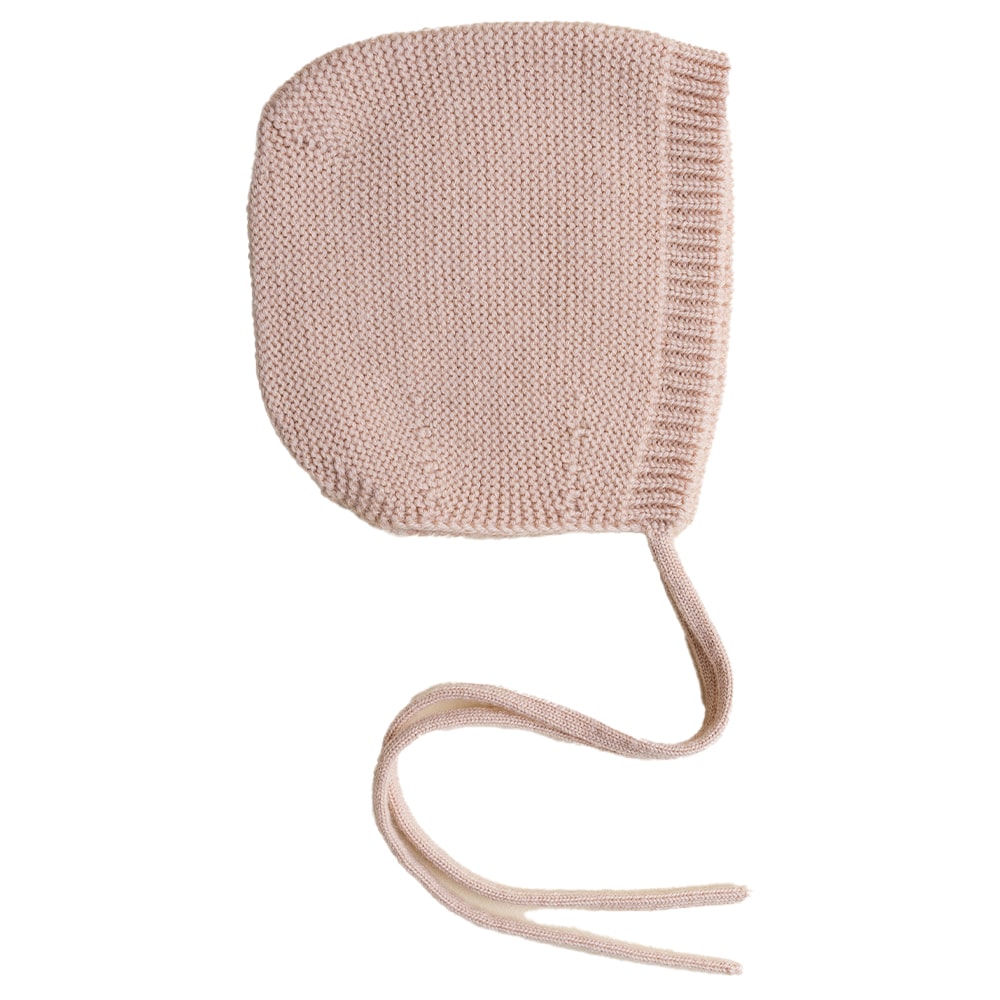 Hvid Strikmutsje Dolly - Apricot Hvid