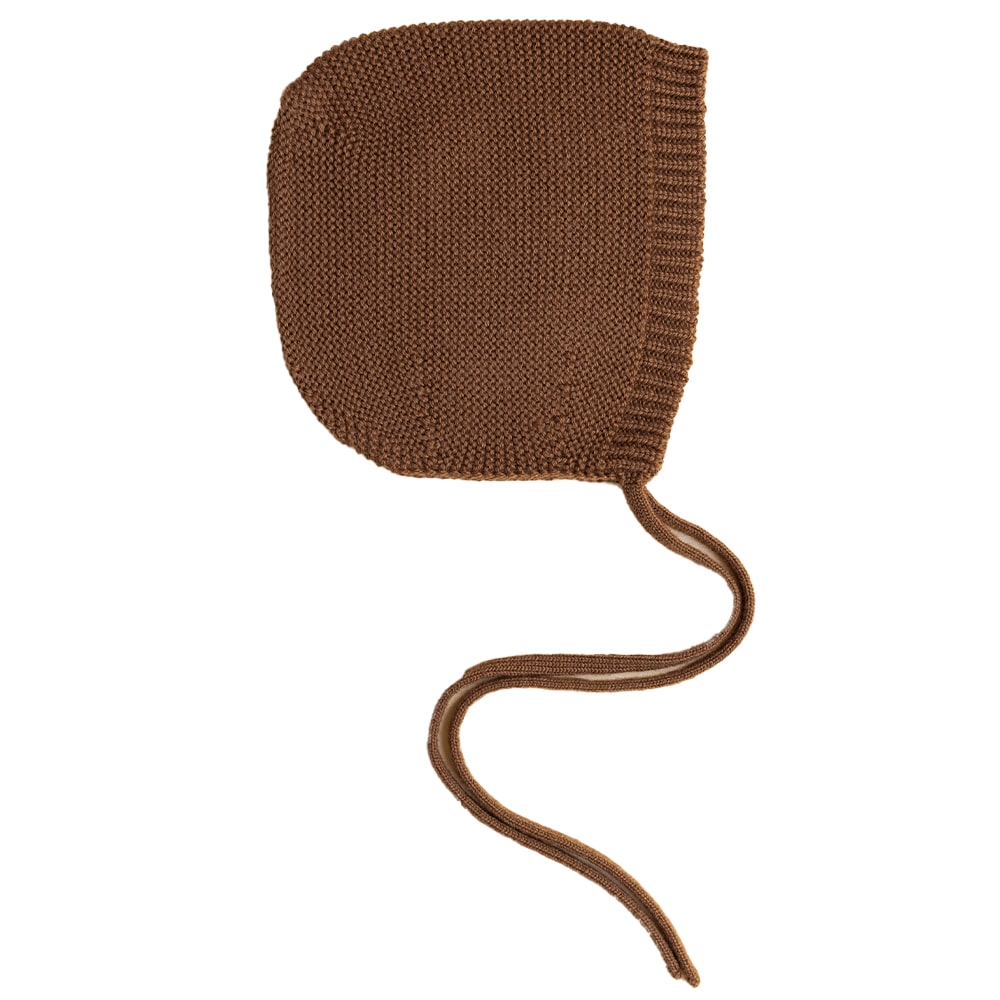 Hvid Strikmutsje Dolly - Chocolate Hvid