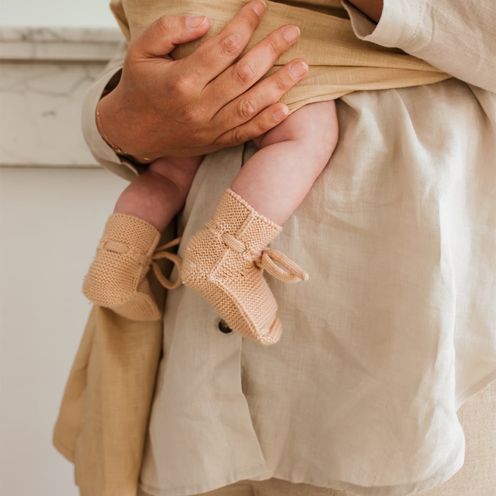 Hvid Slofjes - Apricot Hvid