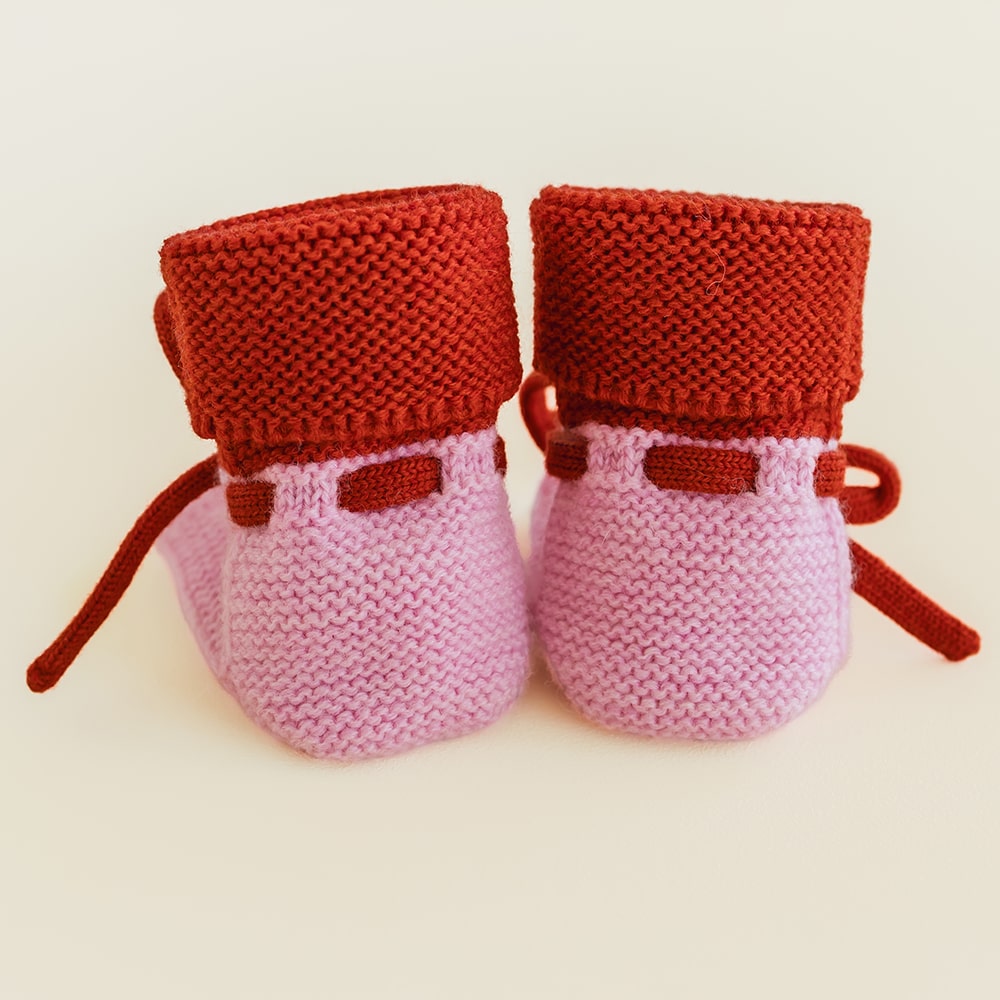 Hvid Baby Slippers 100% Merino wool