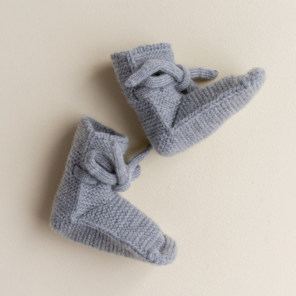 Hvid Slofjes - Grey Melange Hvid