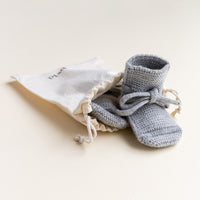 Hvid Slofjes - Grey Melange Hvid