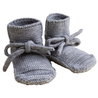 Hvid Slofjes - Grey Melange Hvid