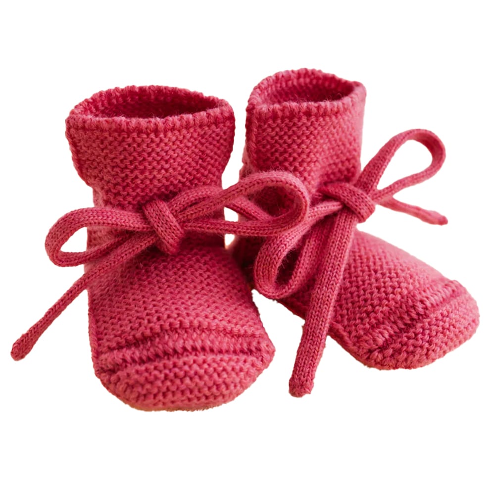 Hvid Baby Slofjes 100% Merinowol