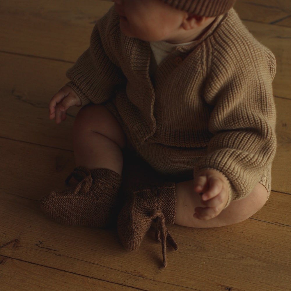 Hvid Slofjes - Mocha Hvid