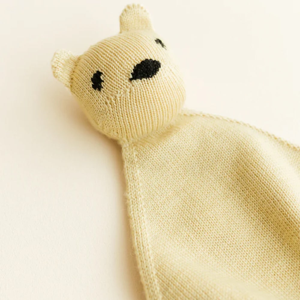 Hvid Knuffeldoekje Teddy Tokki - Light Yellow Hvid