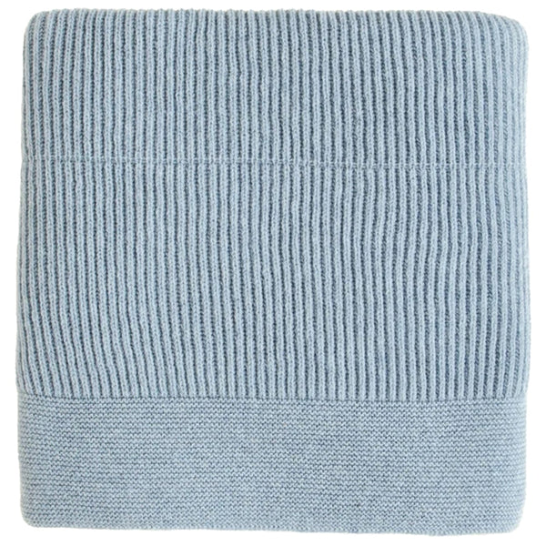 Hvid Wollen Deken Gaston 100 x 140 cm - Frost Blue