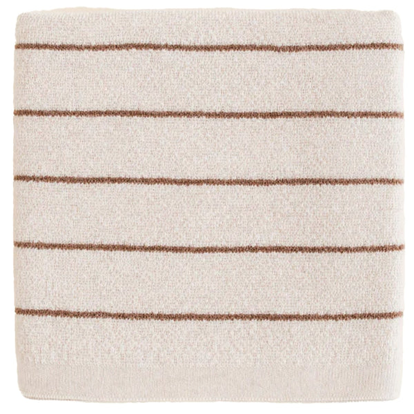 Hvid Wollen Deken Harry - Cream + Mocha