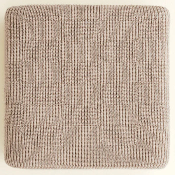 Hvid Wollen Deken Ivy 70 x 95 cm - Pebble