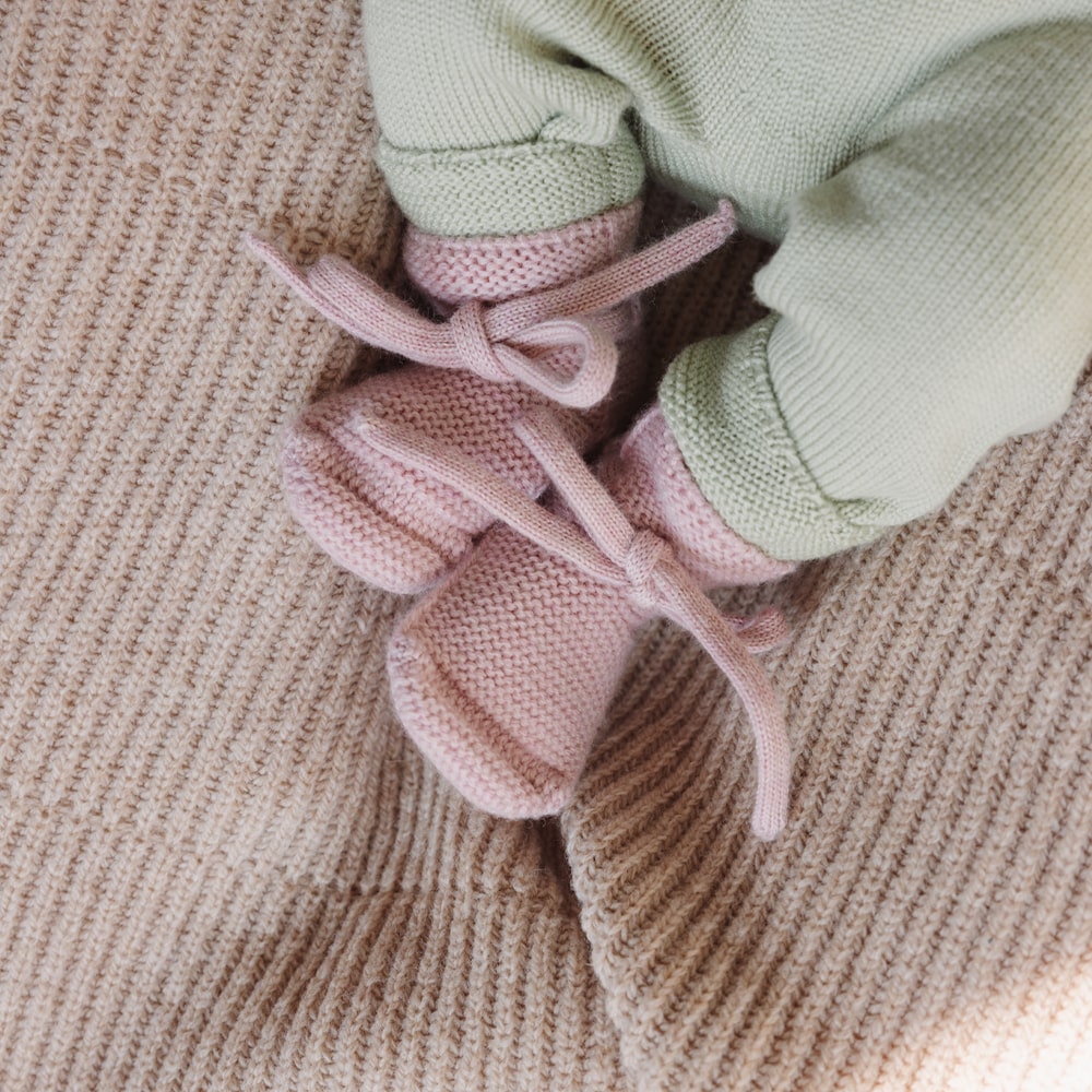 Hvid Baby Slippers 100% Merino wool