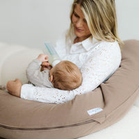 Ilmaha Nursing Pillow Cover Soft Sweat - Taupe