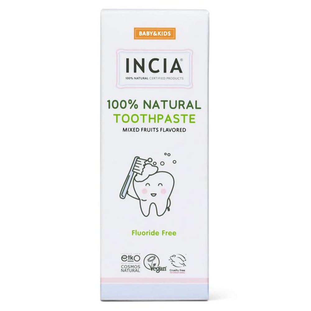 Incia 100% Natuurlijke Tandpasta Voor Baby's En Kinderen (Zonder Fluoride)