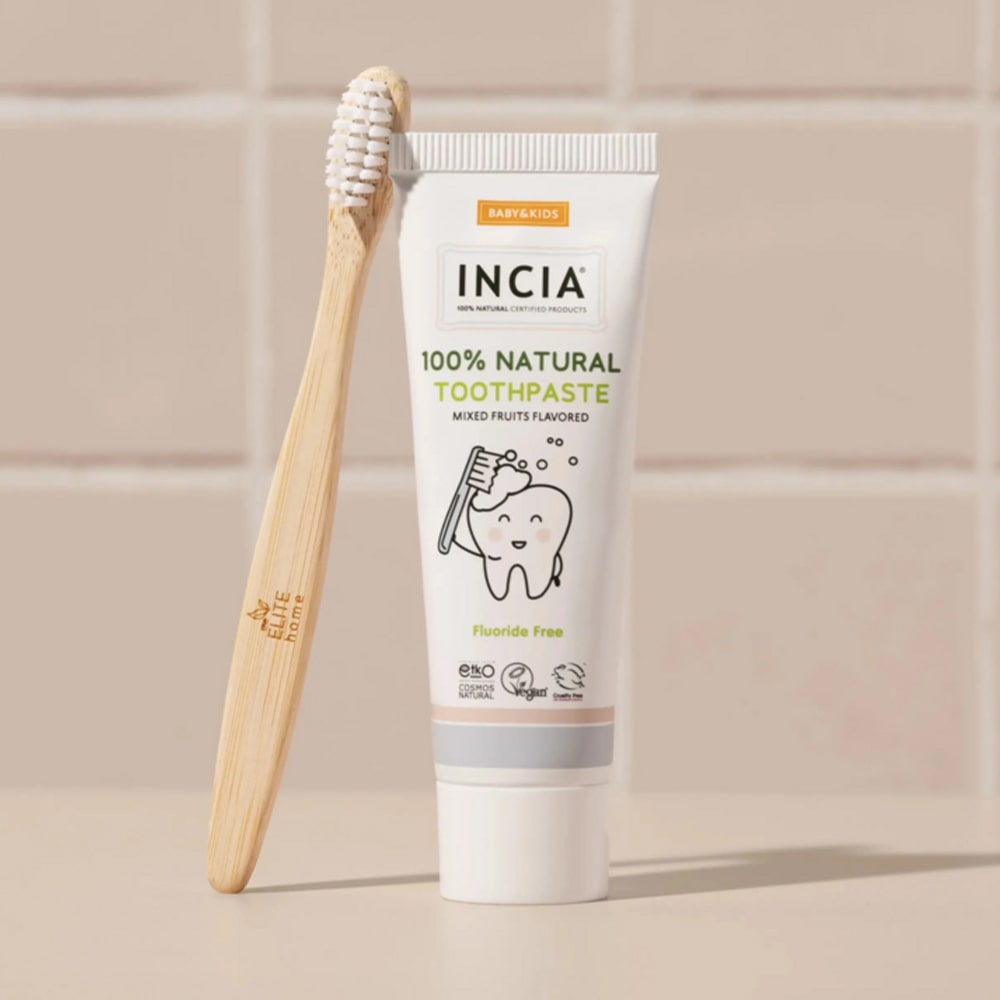 Incia 100% Natuurlijke Tandpasta Voor Baby's En Kinderen (Zonder Fluoride)