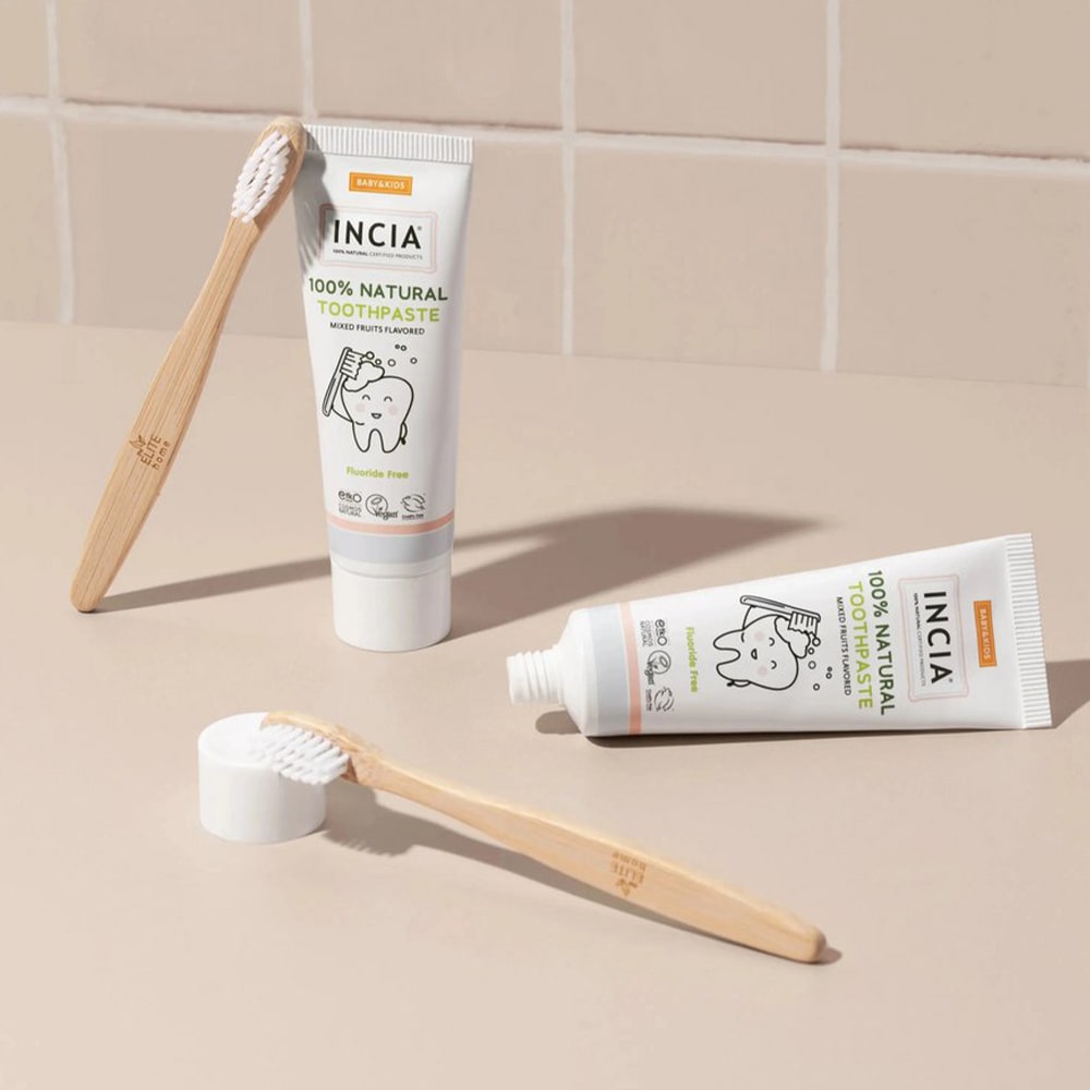 Incia 100% Natuurlijke Tandpasta Voor Baby's En Kinderen (Zonder Fluoride)