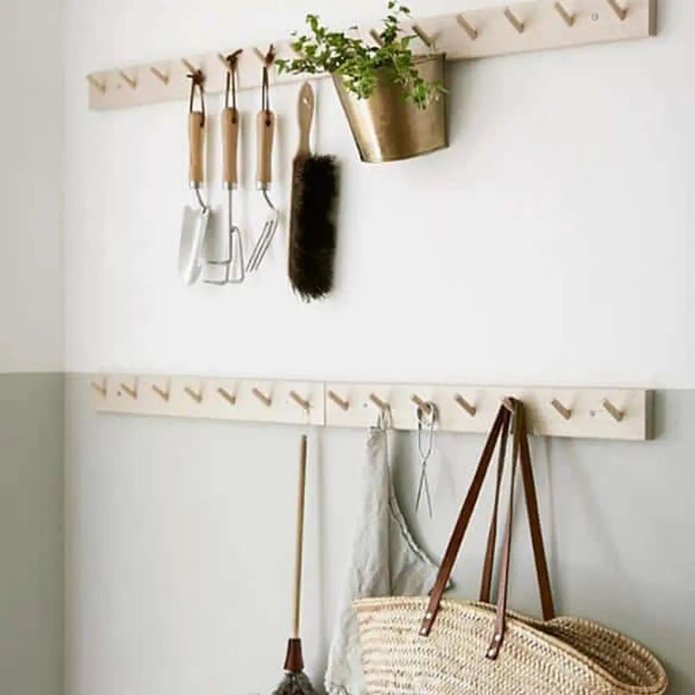 Iris Hantverk Houten Kapstok Met 7 Haken Iris Hantverk