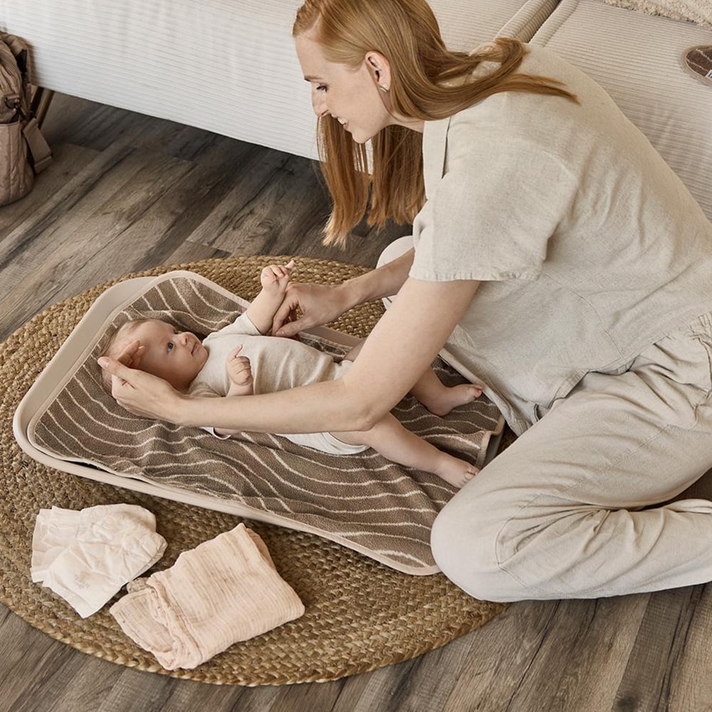Leander Matty Verschoningskussen Topper Woodland Cappuccino Leander