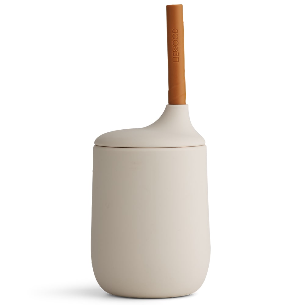 Liewood Ellis Drinkbeker Met Rietje - Sandy / Mustard Liewood