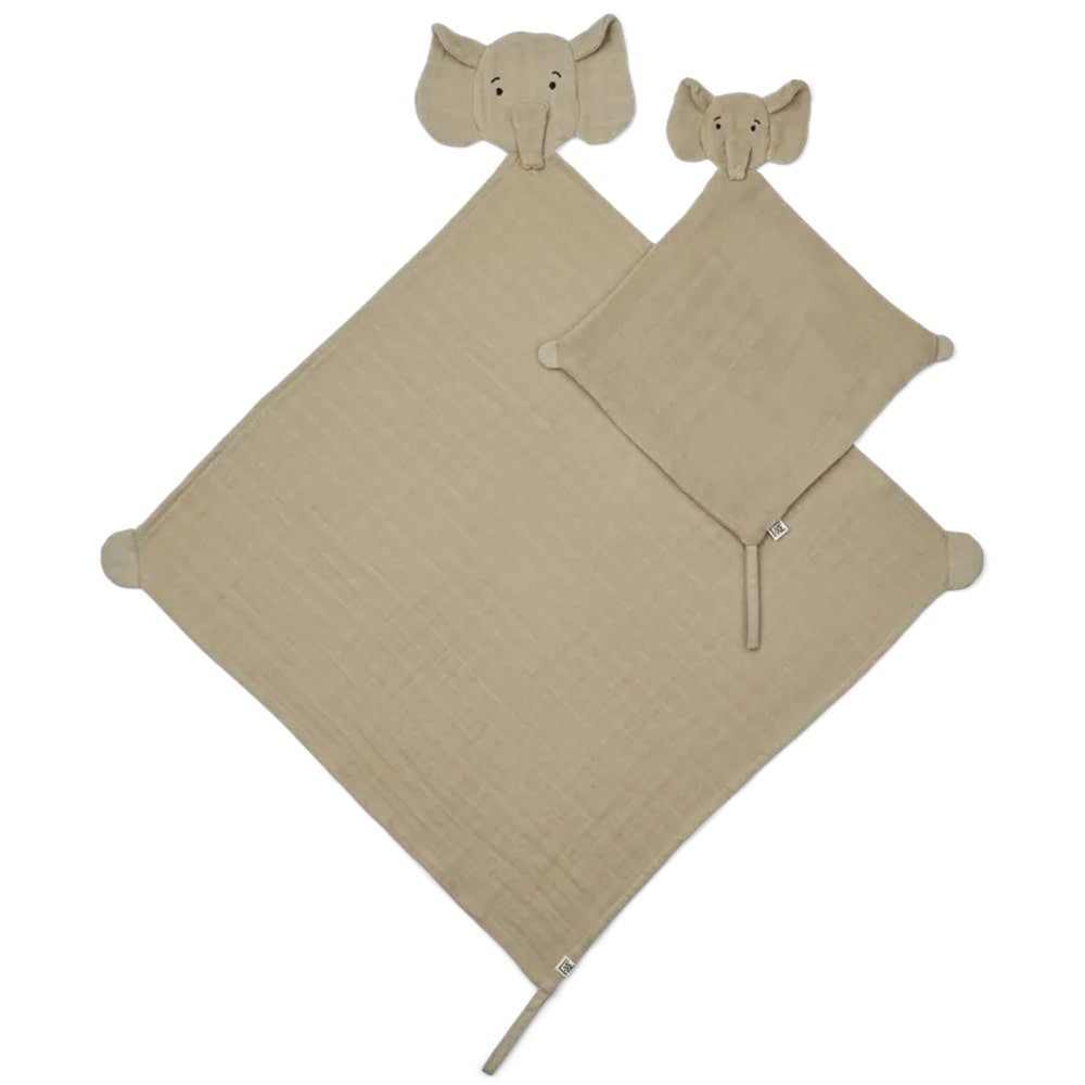 Liewood Alya Elephant Cuddle Cloth Set - Mist Liewood