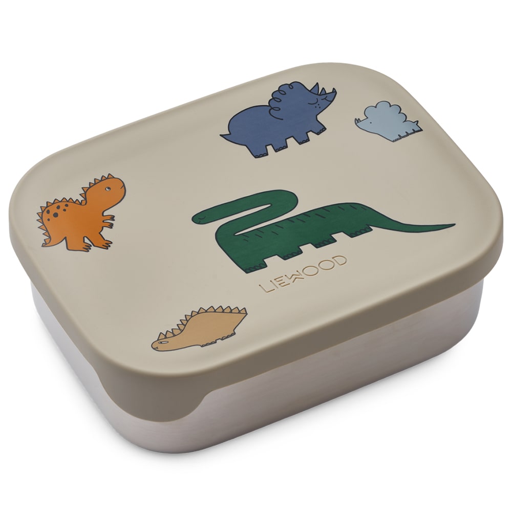 Liewood Lunchbox Arthur - Dinosaurs / Mist Liewood