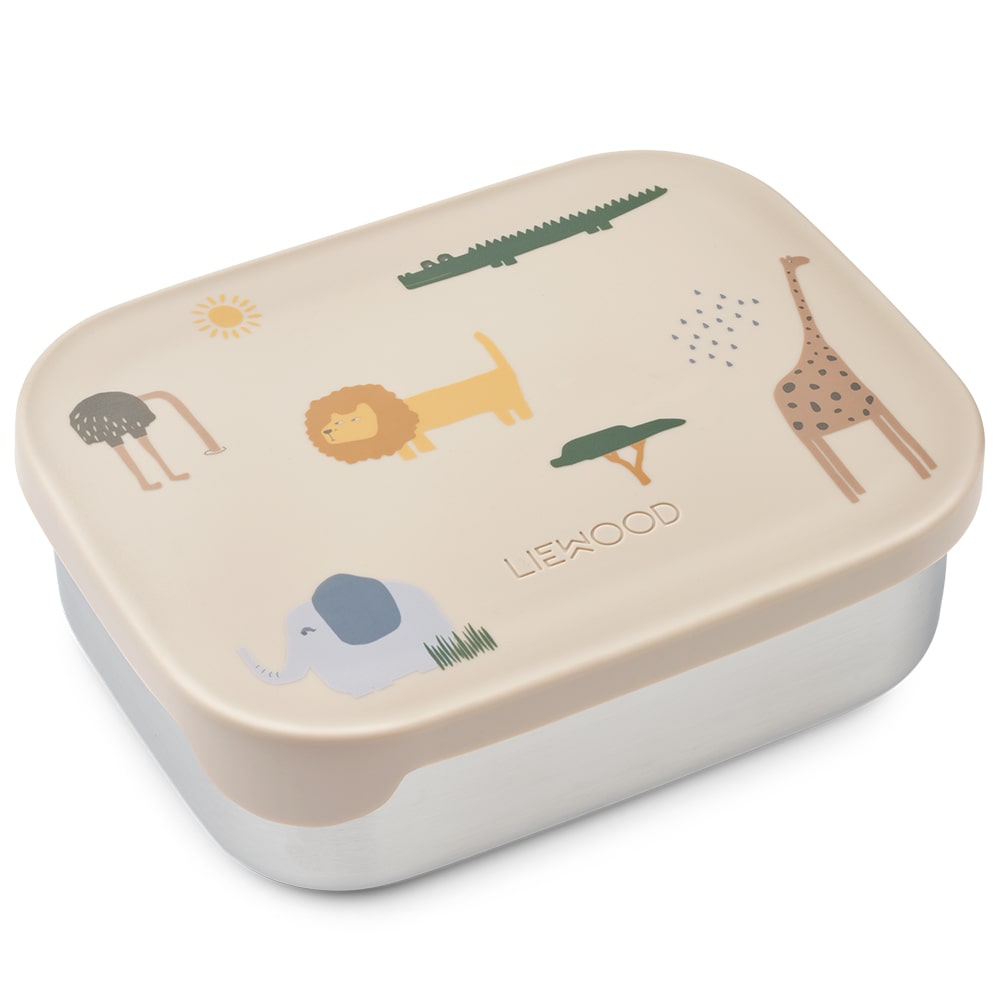 Liewood Lunchbox Arthur - Safari Sandy Mix Liewood