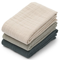 Liewood Hydrofiele Doeken Lewis 3 Stuks - Dove Blue Mix Liewood
