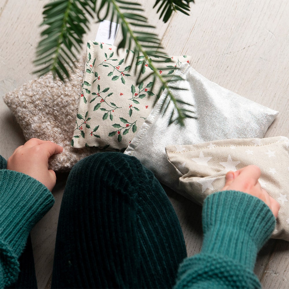 Little Botanic Sensorische Pittenzakjes 4 Stuks - Christmas Edition Little Botanic Label