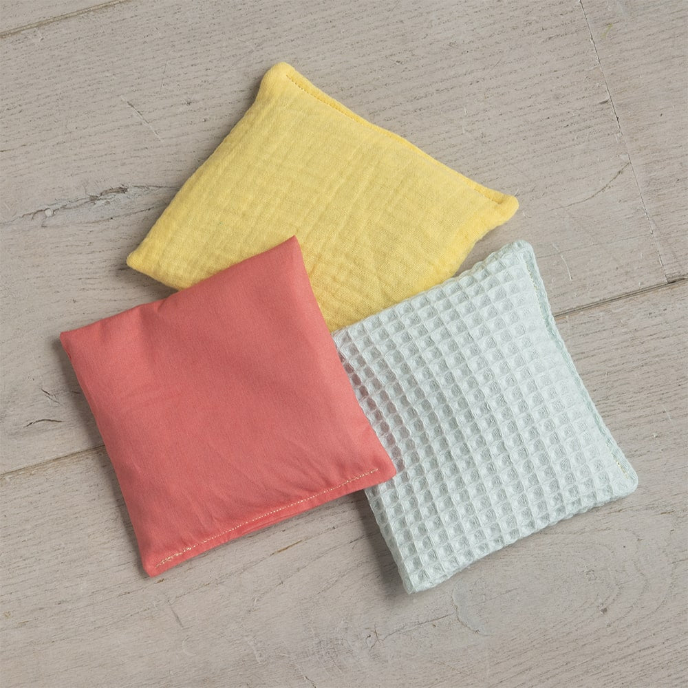 Little Botanic Sensorische Pittenzakjes 3 Stuks - Pastel Little Botanic Label