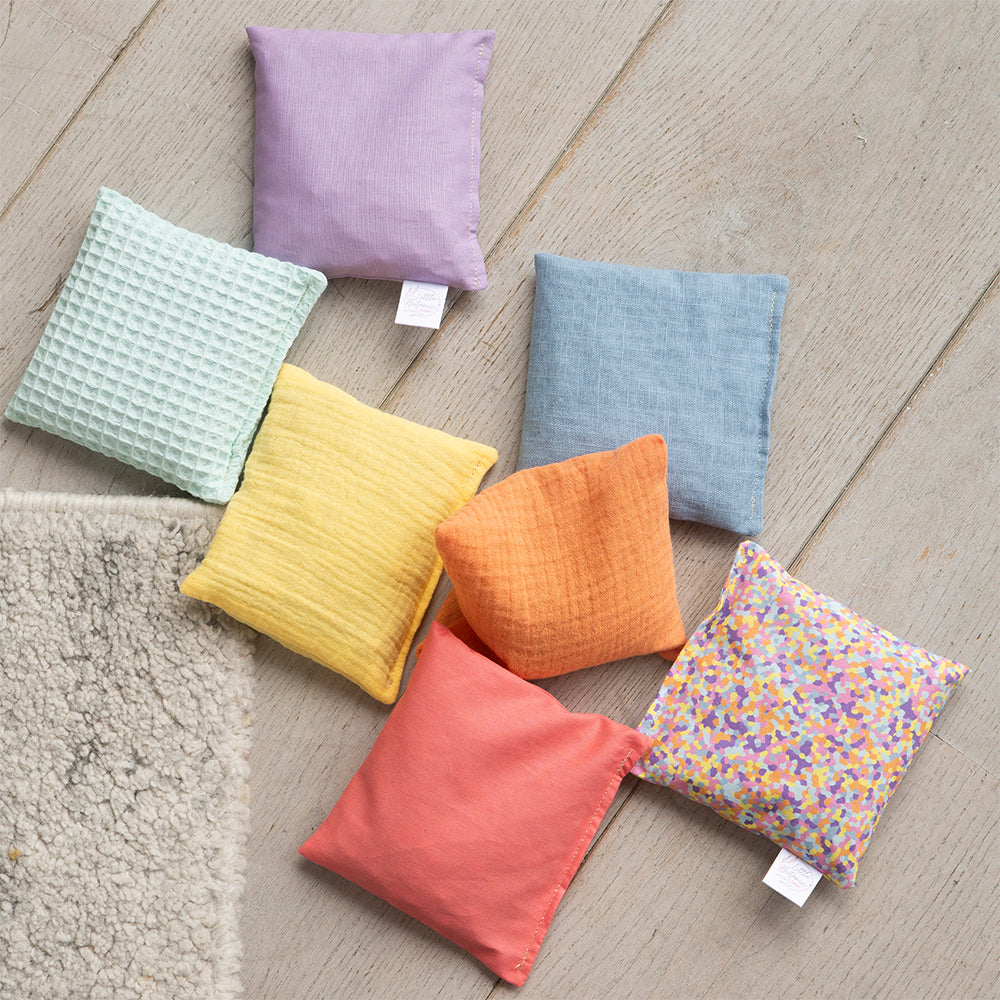 Little Botanic Sensorische Pittenzakjes 7 Stuks - Pastel Confetti Little Botanic Label
