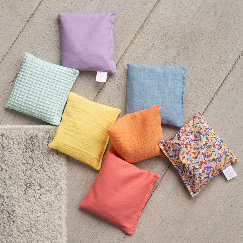 Little Botanic Sensorische Pittenzakjes 7 Stuks - Pastel Super Confetti Little Botanic Label
