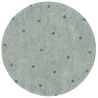 Lorena Canals Rond Vloerkleed Stippen - Sage Lorena Canals
