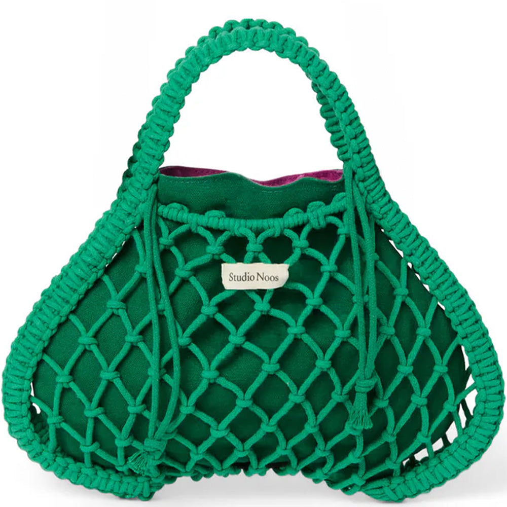 Studio Noos - Groene Macramé Mini Handtas