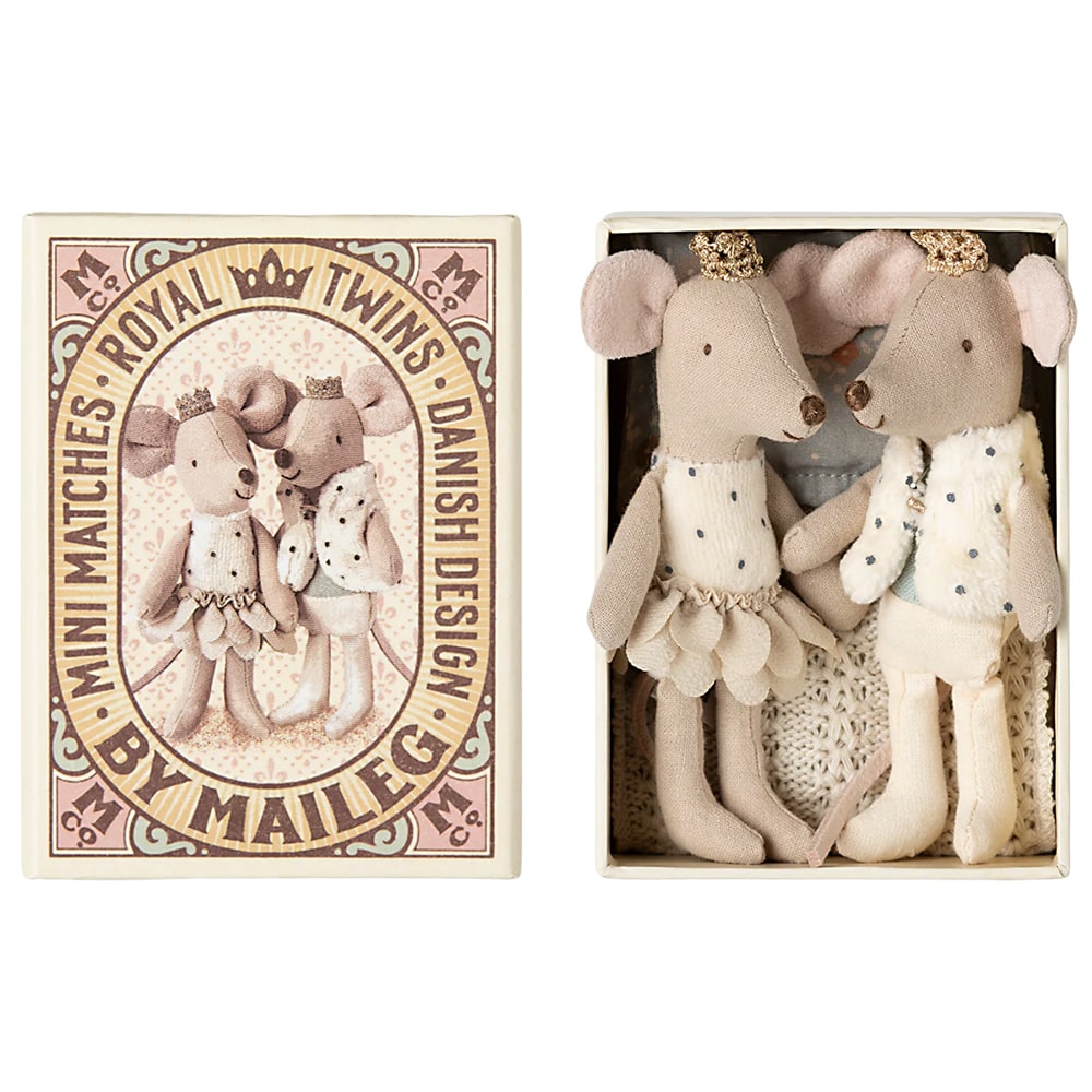 Maileg Royal Twins Kleine Broer En Zus In Luciferdoosje