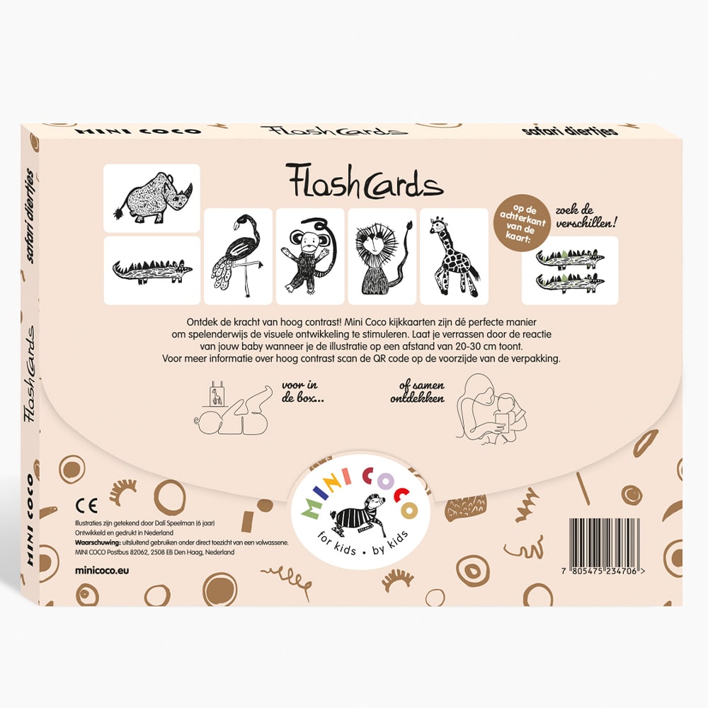 Mini Coco Flash Cards - Safari Mini Coco