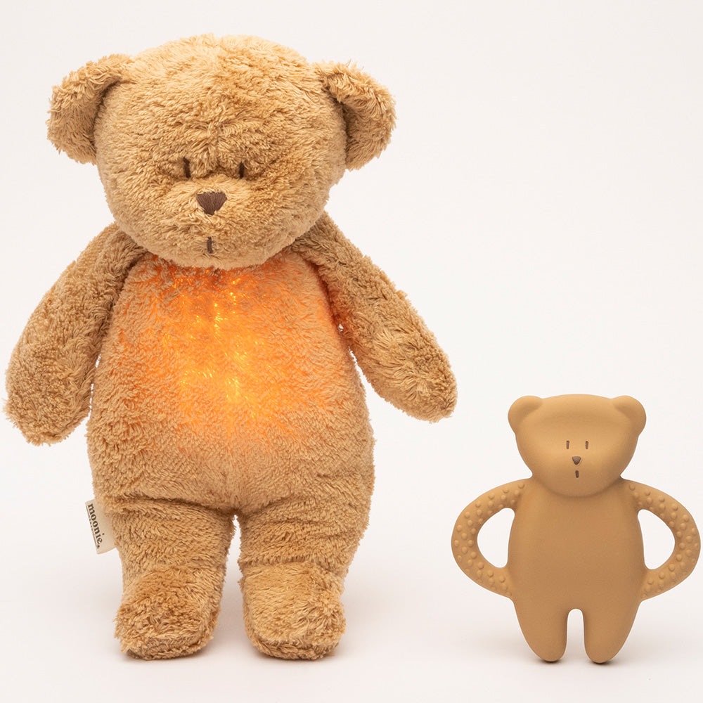 De Moonie Bijtspeeltje Beer - Cappuccino Natur Moonie