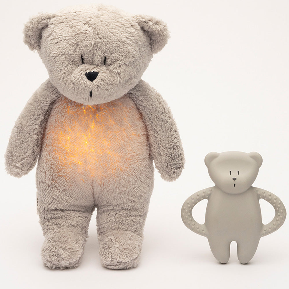 Moonie Bijtspeeltje Beer - Gray Natur Moonie