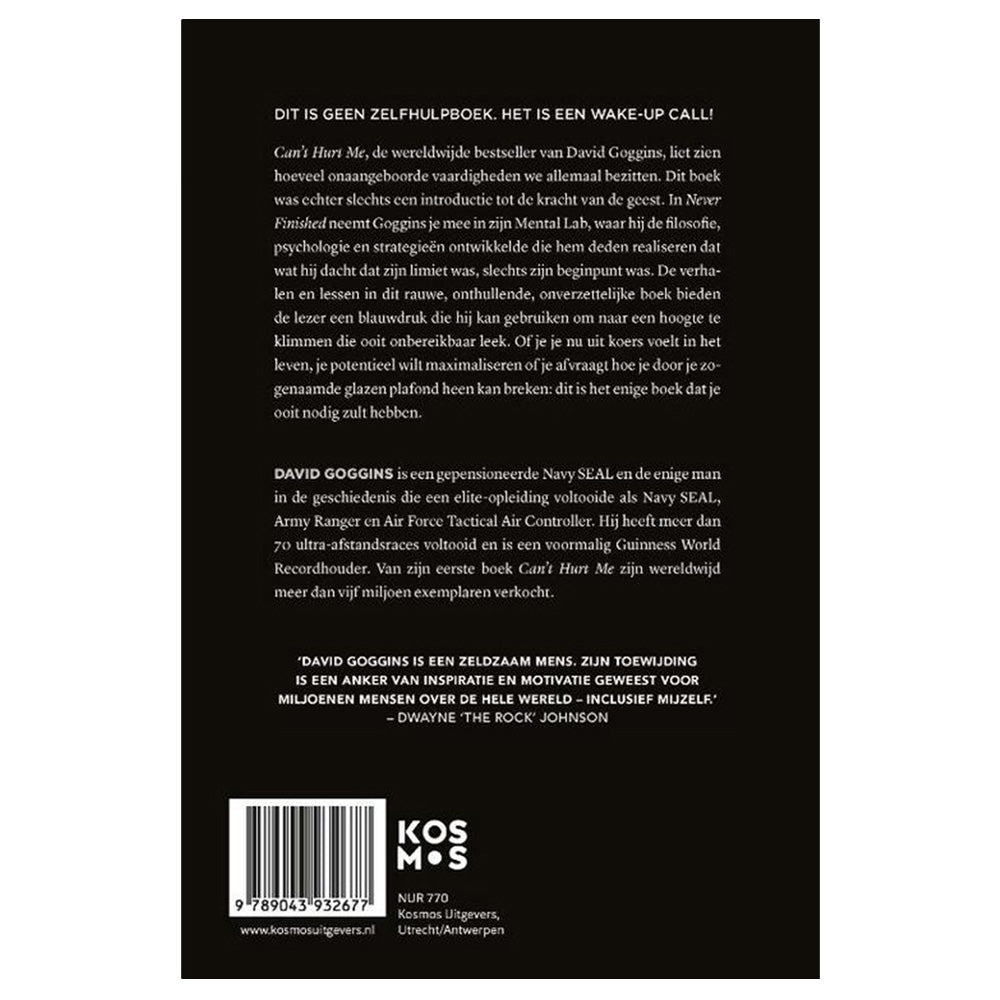 Never Finished - David Goggins Bibliotheek