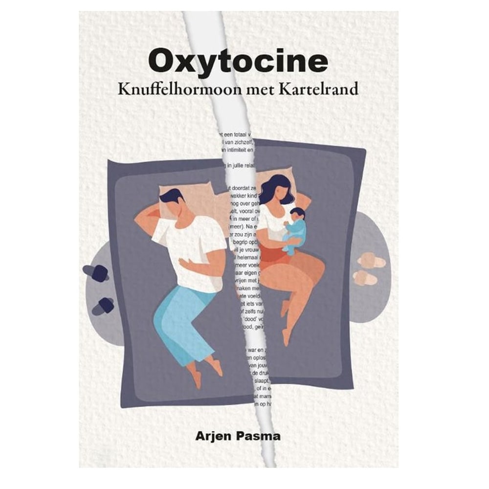 Oxytocine Knuffelhormoon Met Kartelrand Bibliotheek