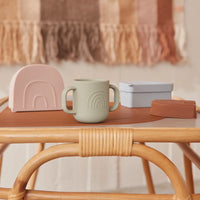 Oyoy Bord en Kommetje - Dusty Blue Clay