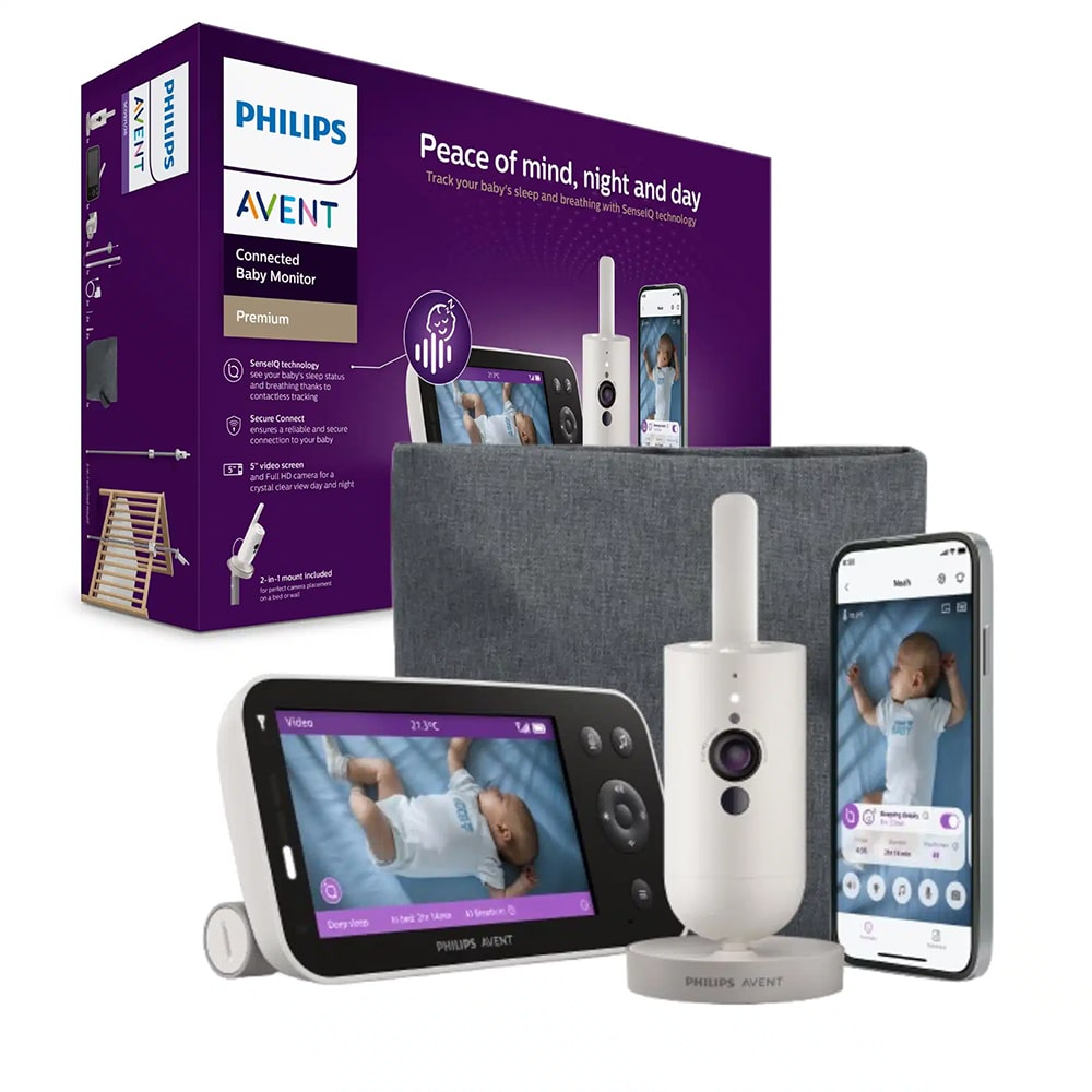 Philips Avent Premium Connected Babyfoon + IQSense