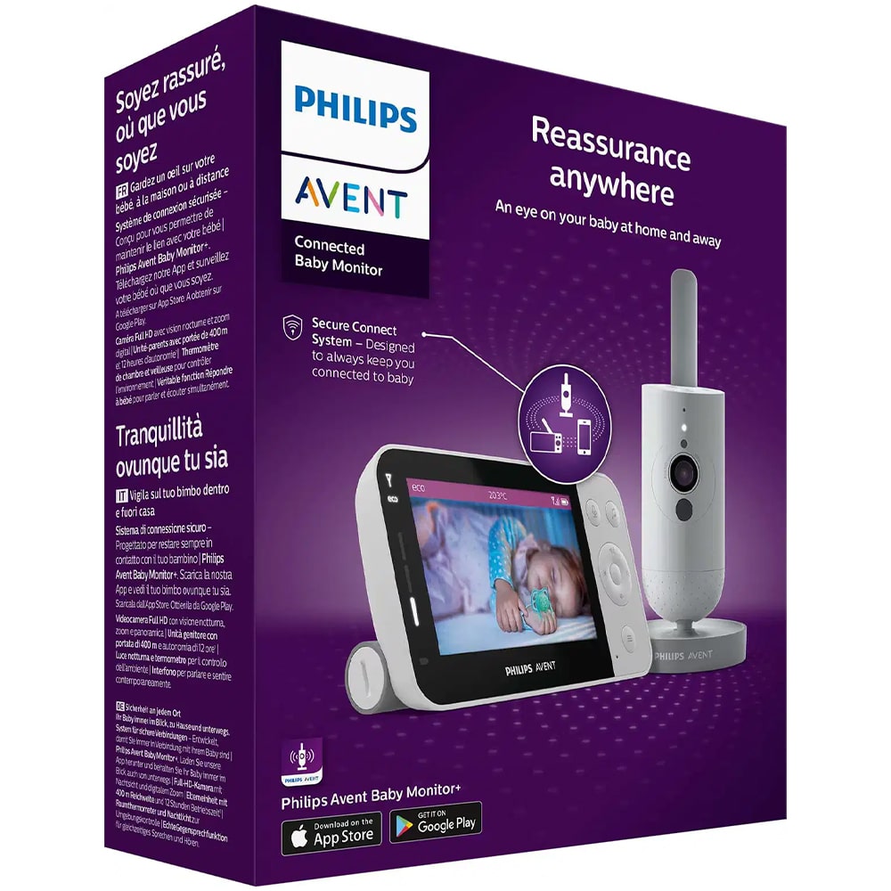 Philips Avent  Videofoon - Ouder en Wifi SCD953/26