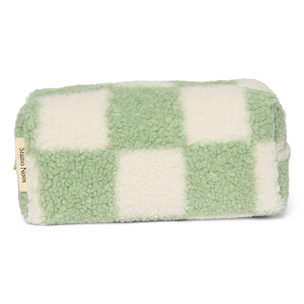 Studio Noos & BINIBAMBA Etui - Checked Pistachio Teddy Studio Noos