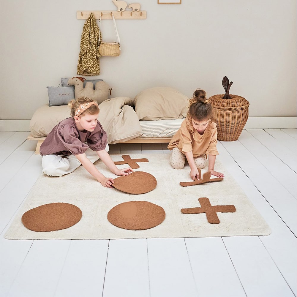 Tapis Petit Vloerkleed Tic Tac Toe 120x120 Tapis Petit