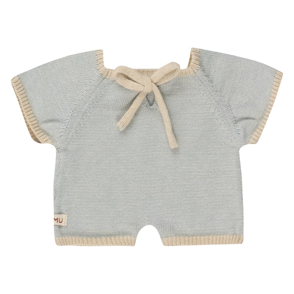 We Are Gommu Korte Onesie - Lichtblauw Gestreept