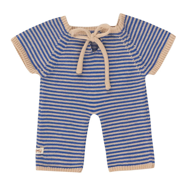 We Are Gommu Lange Onesie - Donkerblauw Gestreept