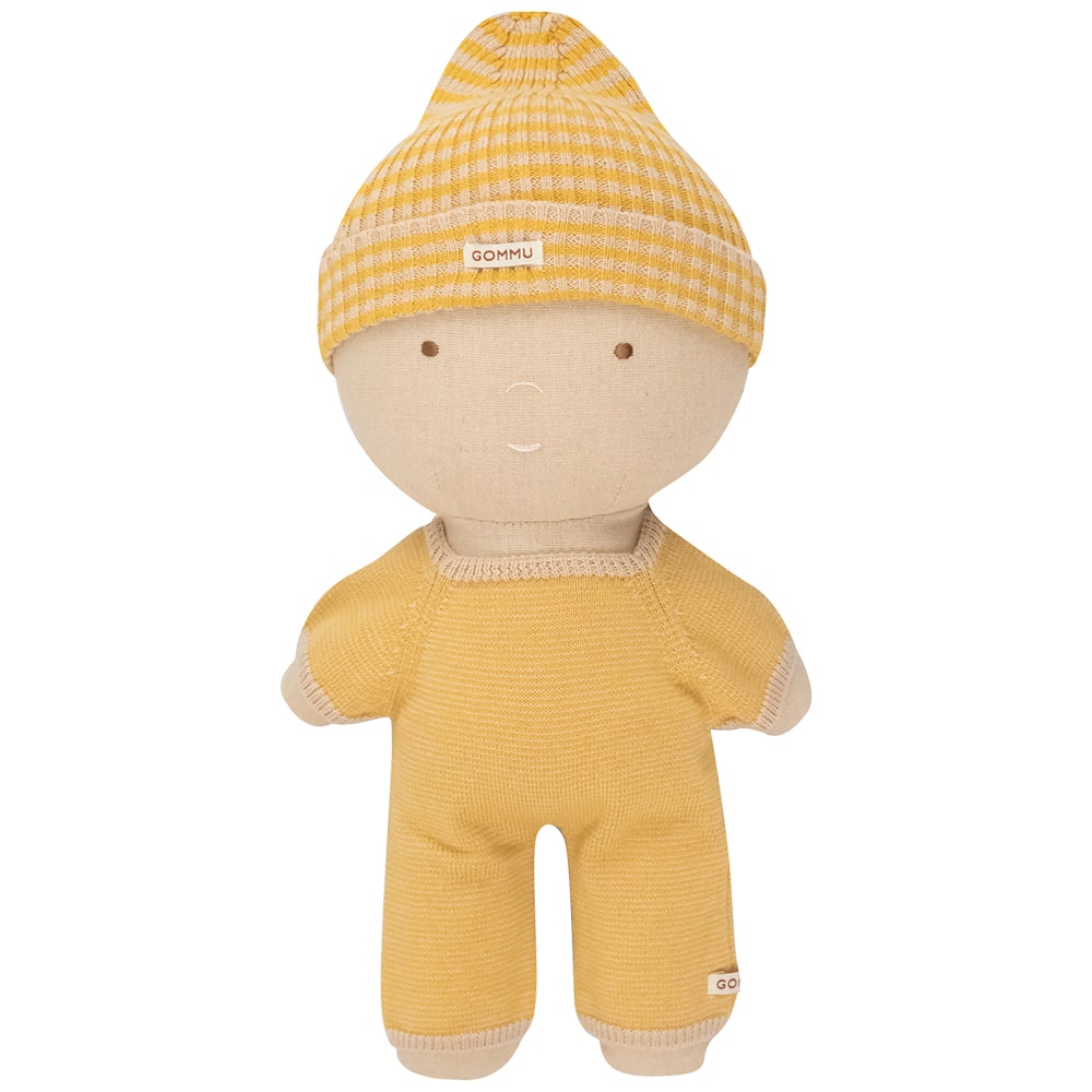 We Are Gommu Lange Onesie - Geel Gestreept