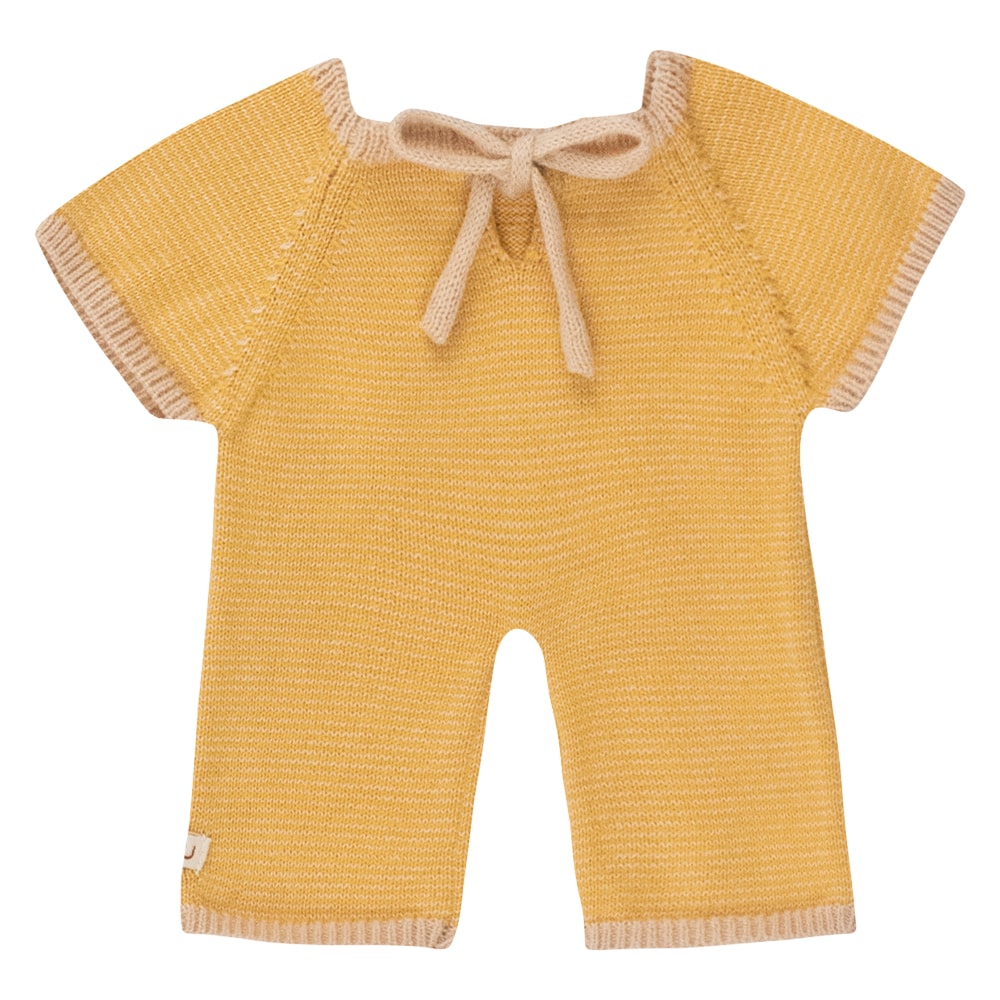 We Are Gommu Lange Onesie - Geel Gestreept