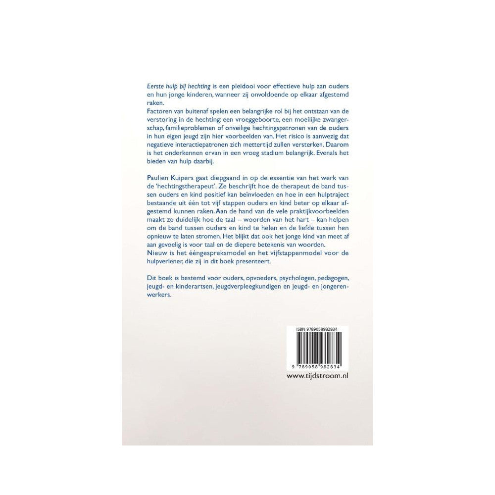 Eerste hulp bij hechting boek achterkant