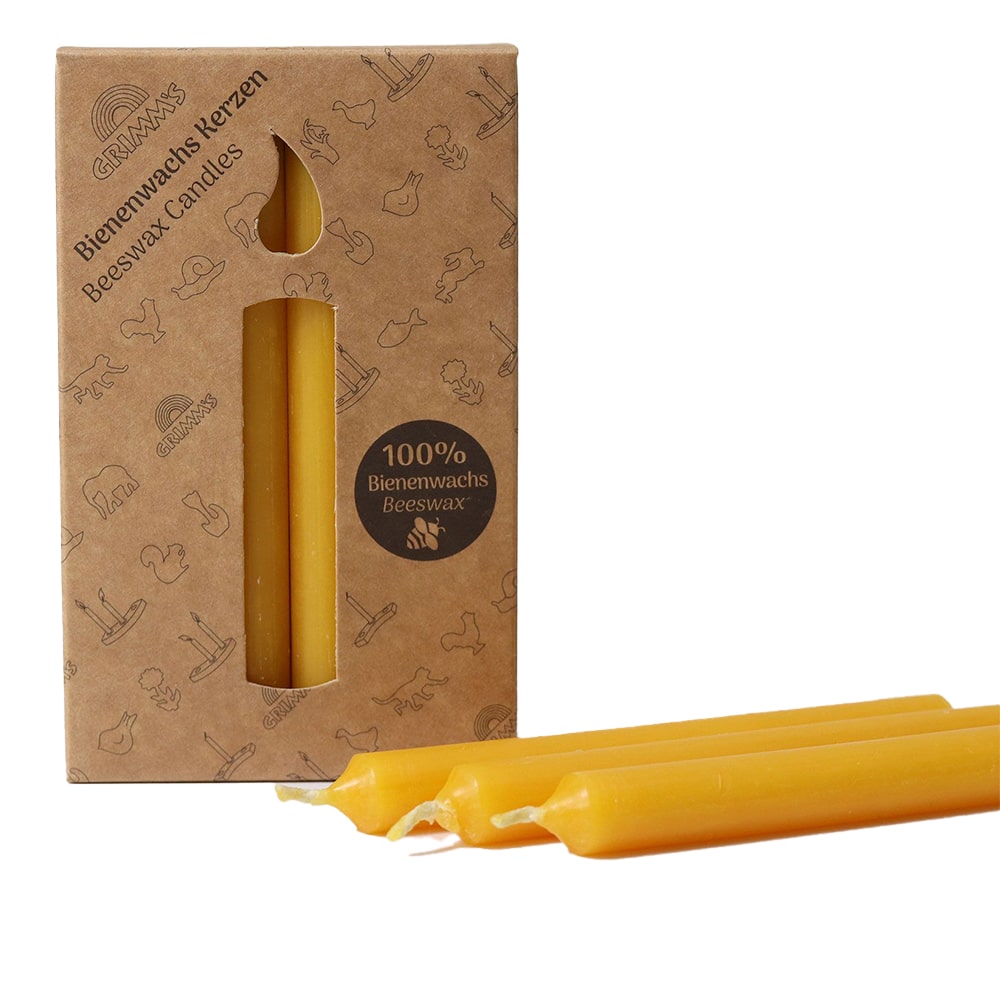 Grimms Amber Beewax kaarsen 100 procent-min